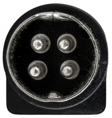 Cablu adaptor alimentare DVR Hikvision ML517, mufa DIN 4 pini tata la mufa DC 2.1/5.5mm mama, curent maxim 4A, tensiune maxima 30V DC, lungime 10cm, pentru surse de alimentare standard - Img 3