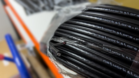 Cablu coaxial cu alimentare RG6 + cablu rosu/negru RG6CCA+2x0.75CCA 100M - Img 4