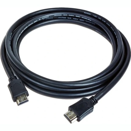 Cablu HDMI Gembird CC-HDMI4-20M 20m, versiune 1.4 High Speed cu Ethernet, suporta 4K UHD 2160p, 3D, ARC, conectori auriti, seria Cablexpert, izolare PVC neagra, diametru 24AWG, ideal pentru sisteme supraveghere si media - Img 3