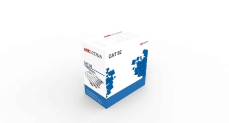 Cablu retea UTP Cat5E HikVision DS-1LN5E-S, lungime 305m, cupru solid 0.5mm, testat Fluke, manta PVC rezistenta la flacara, optimizat pentru transmisie PoE pe distante lungi, diametru complet, performanta excelenta - Img 4