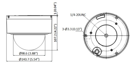 Camera HikVision 4 MP IR Speed Dome DS-2DE3404W-DE(T5) - Img 7