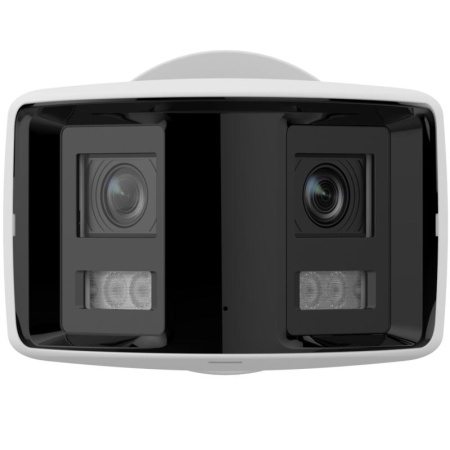 Camera Hikvision Panoramic View 180, AcuSense DarkFighter DS-2CD2T66G2P-ISU/SL(C) 6MP - Img 2