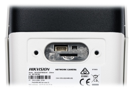 Camera IP Hikvision bullet 8MP DS-2CD2T83G2-4I(2.8mm), 4K Ultra HD, tehnologie AcuSense (clasificare om/vehicul), Smart IR 80m, True WDR 120dB, slot card 256GB, protectie exterior IP67, carcasa metalica, PoE - Img 6