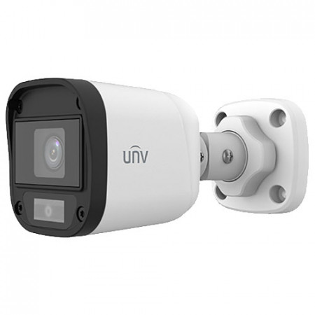 Camera supraveghere analogica Uniview Bullet 5MP UAC-B115-F28-W(2.8mm), Tehnologie ColorHunter, Imagini color 24/7, Lumina alba calda, Semnal comutabil TVI/AHD/CVI/CVBS, Protectie IP67, Meniu OSD, Carcasa rezistenta - Img 3