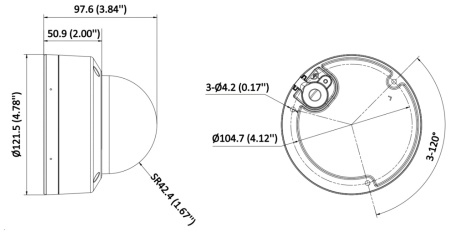 Camera supraveghere IP HikVision dome 4MP DS-2CD3146G2-ISU(2.8mm)(H)(eF) AcuSense, Darkfighter low-light, H.265+/true WDR 120 dB, HEOP/terțe app, clasificare oameni/vehicule, IP67/IK10, microSD - Img 7