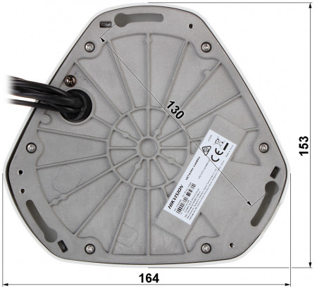 Camera supraveghere IP HikVision fisheye 12MP DS-2CD63C5G0-IVS(1.29mm) DeepinView, lentila Immervision, IR 15m, Heatmap, moduri multiple dewarping, microfon si difuzor incorporat, audio bidirectional, slot card - Img 4