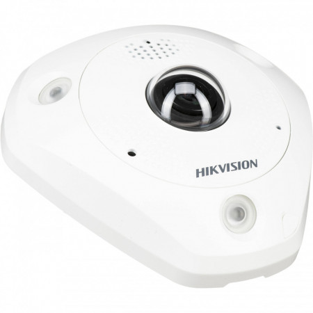 Camera supraveghere IP HikVision Fisheye 12MP DS-2CD63C5G0E-IVS(1.27mm), vedere panoramica 360 grade, audio bidirectional (mic/difuzor), IR 15m, multiple moduri dewarping, H.265+, protectie IP66 si IK10, slot card - Img 3
