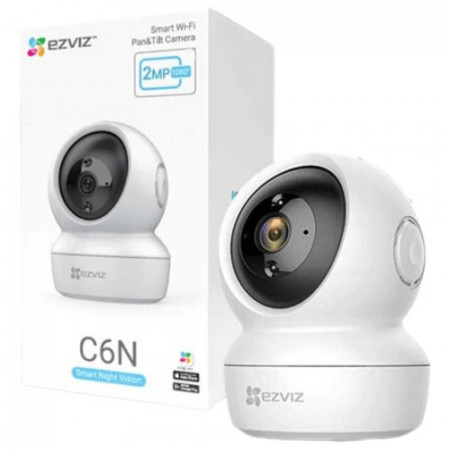Camera supraveghere IP Wi-Fi Ezviz PT Interior 4MP CS-H6c-2K+4, rezolutie Quad HD, rotire 360 grade, detectie om si urmarire automata, senzor zgomot puternic, audio bidirectional, vedere nocturna 10m, slot card 512GB - Img 3