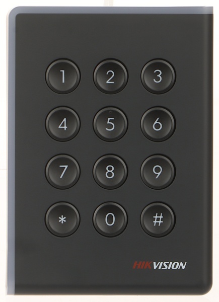 Cititor carduri si tastatura HikVision DS-K1108AMK, frecventa 13.56MHz (Mifare), protocoale RS-485, Wiegand si OSDP, functie tamper (anti-sabotaj), buzzer status, design seria Pro, montaj aparent, acces cod PIN - Img 3