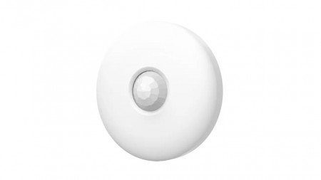 Detector de miscare de tavan Wired Dual-Tech Hikvision DS-PDCL12DT-EG2, senzor digital Quad Pyro, microunde 24GHz, sensibilitate automata, detectie 360 grade, rezistente EOL incluse, adaptare voltaj 9-16V, design compact - Img 2
