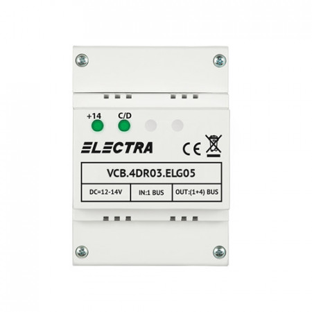 Doza Electra derivatie video 4 iesiri pentru EXPERT G3 VCB.4DR03.ELG05
