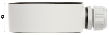 Doza jonctiune HikVision rotunda DS-1280ZJ-TR13, material aliaj de aluminiu, culoare alb Hikvision, montaj profesional camere supraveghere, rezistenta la intemperii, organizare cabluri, design compact, uz exterior - Img 2