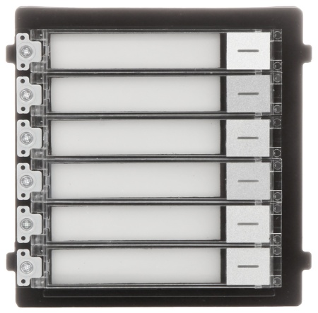 Modul interfonie HikVision DS-KD-KK/S, sase butoane de apelare, protectie IP65, iluminare de fundal (backlight), material otel inoxidabil de inalta calitate, design modular, usor de utilizat si extins - Img 3