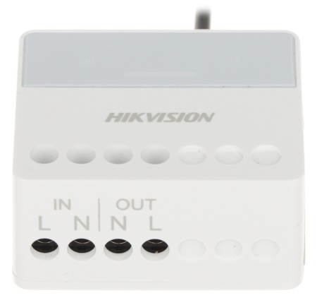 Modul releu wireless HikVision AX PRO DS-PM1-O1H-WE, Intrerupator perete, Comunicare bidirectionala 868 MHz, Criptare AES-128, Control automatizat din aplicatie, Design compact, Afisaj LED status, Suporta diferite scenarii - Img 2