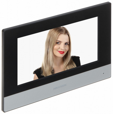 Monitor videointerfon HikVision IP 7-inch DS-KH6320-TE1, ecran tactil LCD rezolutie 1024x600, alimentare PoE, control prin aplicatia Hik-Connect, vizualizare live camere, configurare rapida, suport mesaje vocale - Img 2