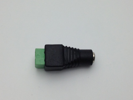 Mufa alimentare mama 2.1mm G102, conector DC jack 2.1 x 5.5mm, material PVC rezistent, tensiune maxima 36V DC, curent de lucru 4A, utilizare in sisteme de supraveghere CCTV, instalare rapida si conexiune stabila - Img 2