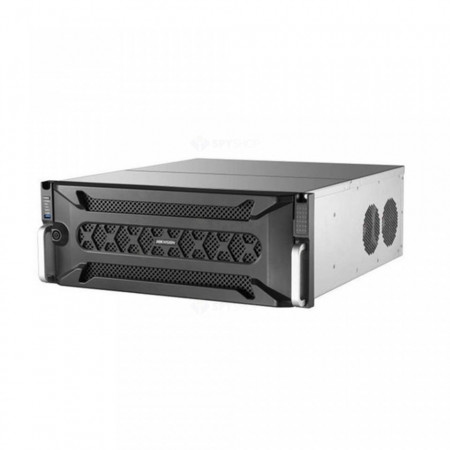 NVR 128 canale HikVision DS-96128NI-I24, rezolutie 4K 12MP, latime banda 576Mbps, 24x slot HDD pana la 10TB, RAID 0/1/5/6/10, 2x HDMI 4K, 4x Gigabit LAN, suport ANPR/People Counting, H.265+, sursa redundanta, 4U - Img 2