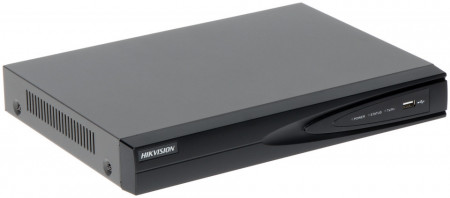 NVR IP HikVision DS-7604NI-K1/4P(B), 4 canale, rezolutie 4K UHD, 4 porturi PoE Plug &amp; Play, compresie H.265+, latime banda 40Mbps, iesire simultana HDMI/VGA, suporta 1 HDD stocare, decodare 4 canale la 1080p, format 1U - Img 2