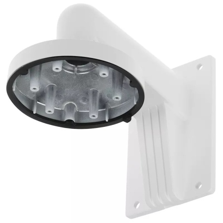 Suport de perete HikVision DS-1273ZJ-140, montaj camere tip Dome, material aliaj de aluminiu, orificiu trecere cabluri, tratament anticoroziv, instalare usoara, design ergonomic, stabilitate ridicata, finisaj alb - Img 2