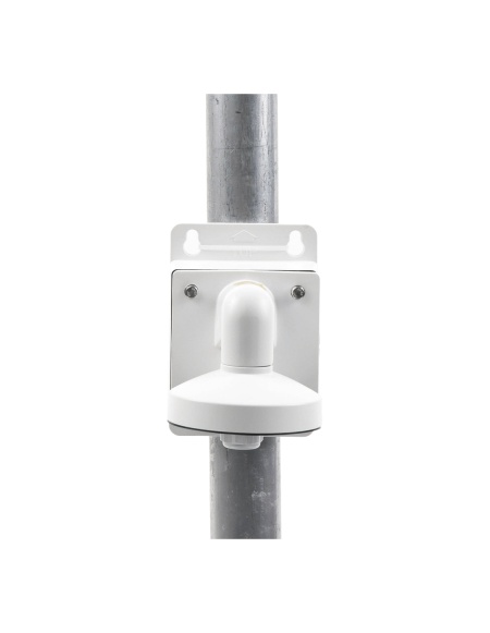 Suport montaj pe perete HikVision DS-1272ZJ-120B, brat pentru camere mini dome, include doza de conexiuni (Junction Box), material aliaj de aluminiu, culoare Hikvision White, design robust, instalare la exterior - Img 3