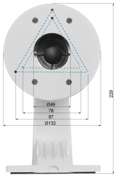 Suport perete HikVision DS-1273ZJ-130, montaj camere tip Dome, material aliaj aluminiu, culoare Hikvision White, design cu canal pentru management cabluri, rezistent la intemperii, instalare usoara, constructie robusta - Img 3