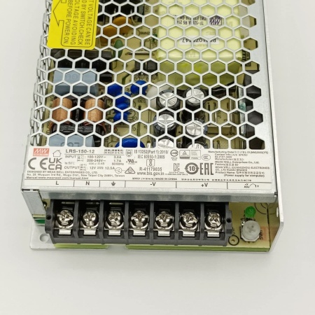 Sursa de alimentare Mean Well LRS-150-12, iesire 12V 12.5A, putere 156W, design ultra-subtire 30mm, eficienta ridicata, functionare intre -30 si +70 grade C, ideala pentru benzi LED si sisteme de securitate profesionale - Img 6