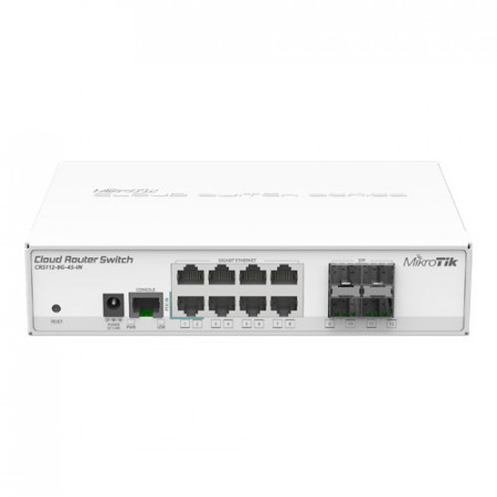 Switch MikroTik Management 8xGigabit 4xSFP 1.25Gbps CRS112-8G-4S-IN
