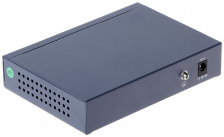 Switch PoE unmanaged HikVision DS-3E0105P-E, 4 porturi Fast Ethernet PoE, 1 port Uplink, transmisie pana la 300m, functia VIP port, protectie supratensiune 6KV, Intelligent PoE Management, carcasa metalica - Img 5
