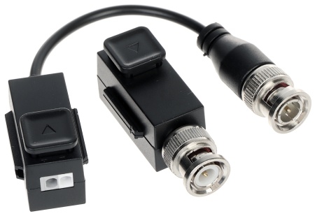 Video balun BNC Hikvision unul cu cablu unul fara DS-1H18S/E(C) - Img 3