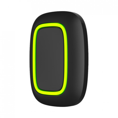 Buton panica si automatizare wireless Ajax Button Jeweller, protectie la apasare accidentala (dubla/lunga), distanta 1300m, IP55, control scenarii smart home, criptare AES, autonomie baterie pana la 5 ani, negru - Img 2