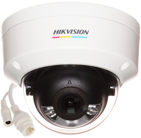 Camera de supraveghere IP Dome 2MP ColorVu Fixed Dome Network Camera DS-2CD1127G0-L(D) + Microfon incorporat