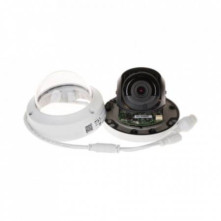 Camera IP Hikvision Dome 8MP DS-2CD2183G2-IU(2.8mm), 4K Ultra HD, AcuSense (om/vehicul), microfon incorporat, Smart IR 30m, True WDR 120dB, slot card 512GB, protectie IP67, anti-vandal IK10, alimentare PoE - Img 2