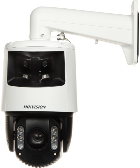 Camera IP HikVision PTZ 6 MP DS‑2SE7C432MWG‑EB/26(F0) panoramic/4 MP PTZ, zoom optic 32×/digital 16×, AcuSense detectie persoane/vehicule, captare fete, IR 200 m PTZ, lumina alba 30 m panoramic, alarma audio/stroboscop, ONVIF - Img 2