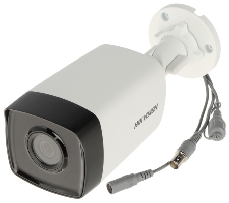 Camera supraveghere analogica HikVision bullet 2MP DS-2CE17D0T-IT3F(3.6mm)(C), Full HD 1080p, EXIR 2.0 Smart IR pana la 40m, protectie IP67, 4 in 1 semnal TVI/AHD/CVI/CVBS, lentila fixa 3.6mm, carcasa rezistenta metal - Img 3