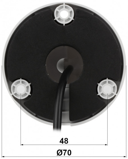 Camera supraveghere exterior Bullet 8 MP Dahua HAC-HFW1800TL-A3.6, rezolutie 4K, Smart IR 80m, lentila fixa 3.6mm, microfon incorporat, protectie IP67, tehnologie HDCVI, carcasa metal si plastic, DWDR, BLC - Img 2