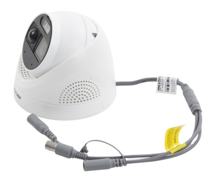 Camera supraveghere Turbo HD HikVision Turret 2MP DS-2CE72DF3T-PIRXOS(2.8mm), ColorVu, imagini color 24/7, senzor PIR, lumina stroboscopica si sirena, WDR 130dB, microfon si difuzor, audio prin coaxial, IP67 - Img 3
