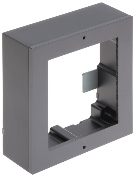 Carcasa interfon montaj aparent HikVision DS-KD-ACW1/S, rama modulara pentru 1 modul, material otel inoxidabil de inalta calitate, include panou frontal si accesorii instalare, design robust si rezistent - Img 2