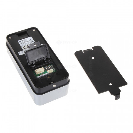 Cititor de amprente si carduri EM Hikvision DS-K1201AEF, capacitate 5000 amprente, comunicare RS-485, modul optic CMOS, autentificare combinata, protectie antisabotaj, criptare date biometrice, buzzer integrat - Img 2