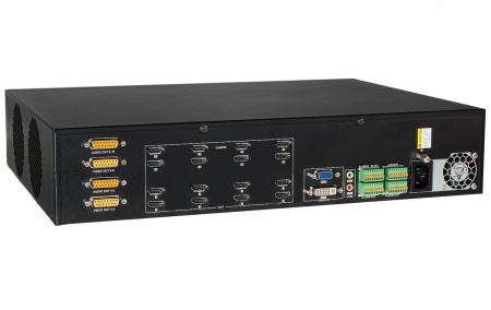 Decodor Video 4K HikVision DS-6916UDI-C, 16 iesiri HDMI, capacitate decodare 256 canale, suporta camere 32MP, sincronizare cadre, control Video Wall (splicing/roaming), H.265+, 2 porturi Gigabit, protocol ONVIF - Img 4