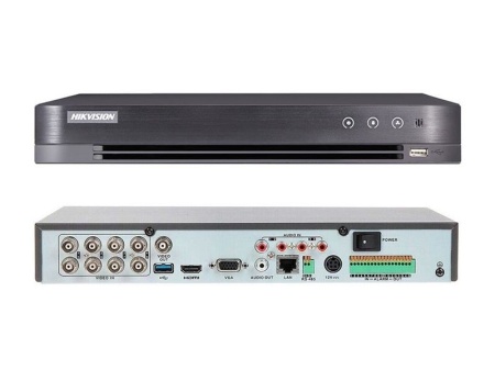 DVR Hikvision AcuSense 8 canale PoC 5 mp iDS-7208HUHI-M2/P - Img 4
