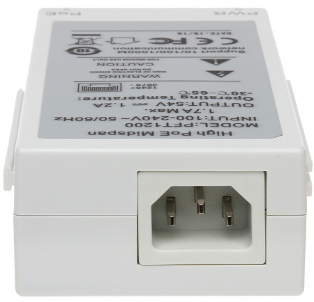 Injector High PoE Dahua DH-PFT1200, viteza Gigabit 10/100/1000 Mbps, putere maxima 60W, ideal pentru camere PTZ sau dispozitive de mare putere, protectie la supratensiune, montaj facil, conexiune stabila si sigura - Img 4