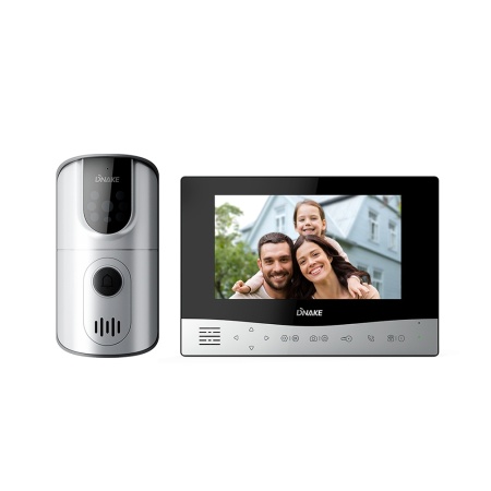 Kit sonerie video wireless Dnake DK250 (DC200 + DM50), monitor 7 inch, captura foto/video, slot card SD, distanta 400m, frecventa 2.4GHz, IP65, baterie reincarcabila - Img 3