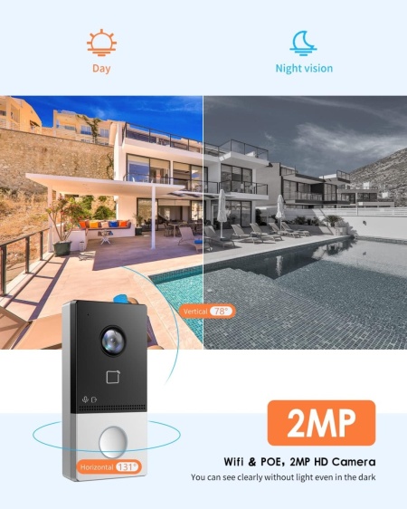Kit Videointerfon IP HikVision pentru o familie cu Wi-Fi DS-KIS603-P - Img 7