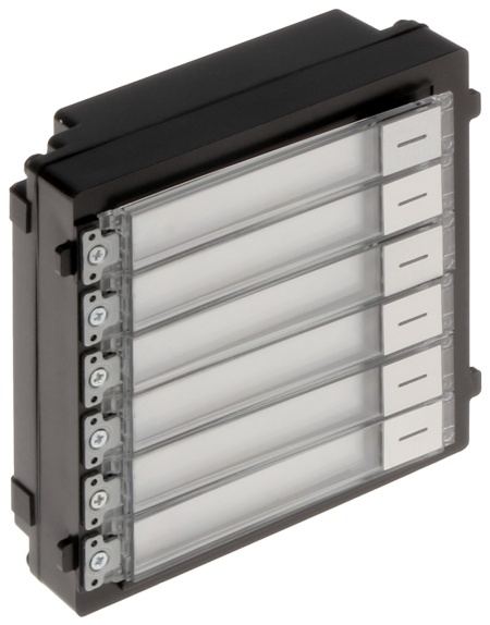Modul interfonie HikVision DS-KD-KK/S, sase butoane de apelare, protectie IP65, iluminare de fundal (backlight), material otel inoxidabil de inalta calitate, design modular, usor de utilizat si extins - Img 4