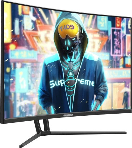 Monitor Gaming Curbat 1500R Dahua DHI-LM32-E230C 31.5 inch FHD, 1920x1080, panel VA, timp raspuns 1ms, Adaptive Sync, sRGB 99%, unghi vizualizare 178 grade, design fara margini, 2x HDMI, 1x DisplayPort, culoare negru - Img 2