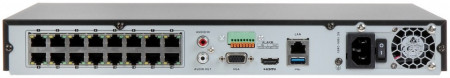 NVR 16 canale HikVision DS-7616NI-I2/16P, rezolutie 4K 12MP, 16 porturi PoE integrate, latime banda 160Mbps, 2x slot HDD pana la 8TB, HDMI 4K, suport camere termice/ANPR/Fisheye, H.265+, iesire video independenta VGA - Img 4