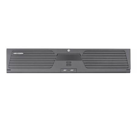 NVR HikVision 32-ch iDS-9632NXI-I8/BA 4K, analiza deep learning (detectie fara casca, alergare, adunari), recunoastere faciala, H.265+, 8xSATA + eSATA, RAID 0/1/5/6/10, 2xRJ45, HDMI 4K - Img 2