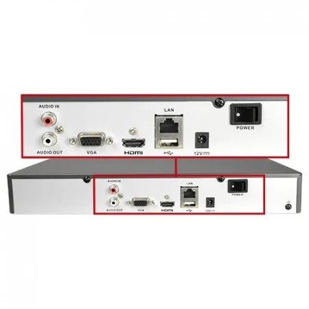 NVR HikVision HiWatch 4 canale HWN-4104MH(D), rezolutie 4K/8MP, compresie H.265+, latime banda 40Mbps, 1 slot HDD, iesire video HDMI/VGA, redare simultana, compatibil ONVIF, acces de la distanta prin internet - Img 2