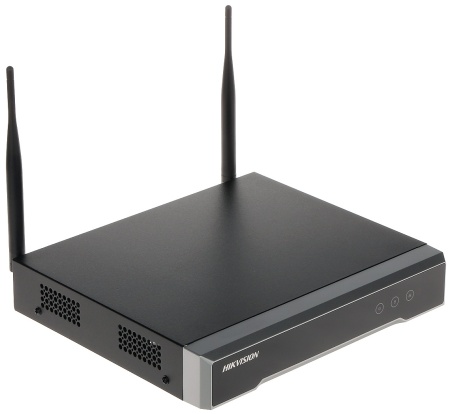 NVR Wi-Fi Hikvision DS-7104NI-K1/W/M1T, 4 canale IP, rezolutie 4MP, HDD 1TB inclus, compresie H.265+, latime banda 50Mbps, Wi-Fi 2.4GHz, iesire HDMI/VGA Full HD, carcasa metalica Mini 1U, management Hik-Connect - Img 3