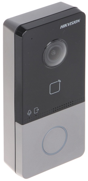 Post exterior videointerfon IP 2 MP HikVision DS-KV6113-WPE1(C), Wi-Fi, PoE, cititor card Mifare, protectie IP65, un singur buton de apel, microfon si difuzor, camera HD cu infrarosu, configurare web, carcasa plastic - Img 3